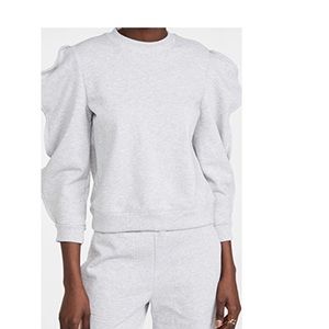 Tibi Scallop Sweatshirt. Size M